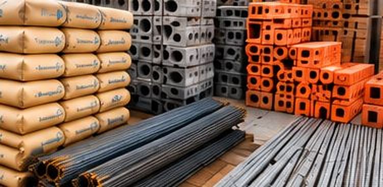Building materials ready for delivery